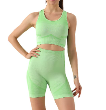 Yoga Sports Bra + High Waisted Shorts