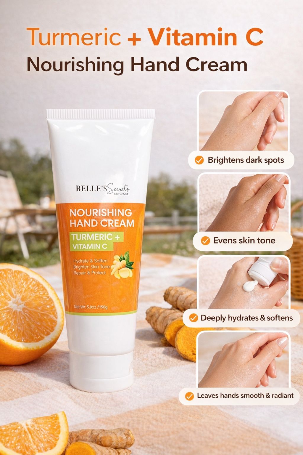 Turmeric + Vitamin C Nourishing Hand Cream