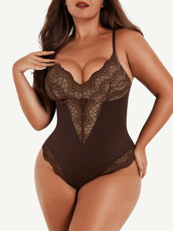 Lace Tummy Control + Compression Body Shaper