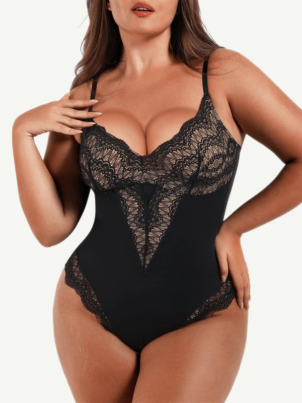 Lace Tummy Control + Compression Body Shaper