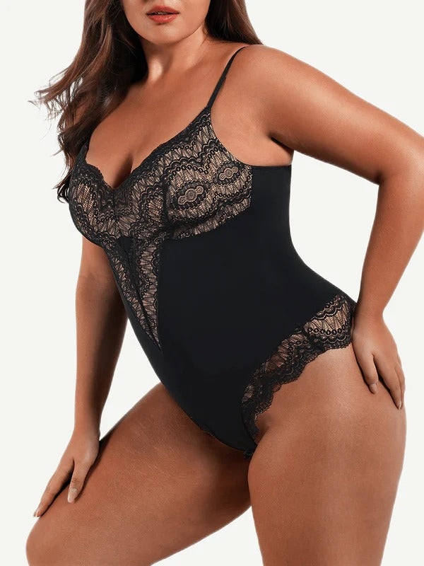 Lace Tummy Control + Compression Body Shaper