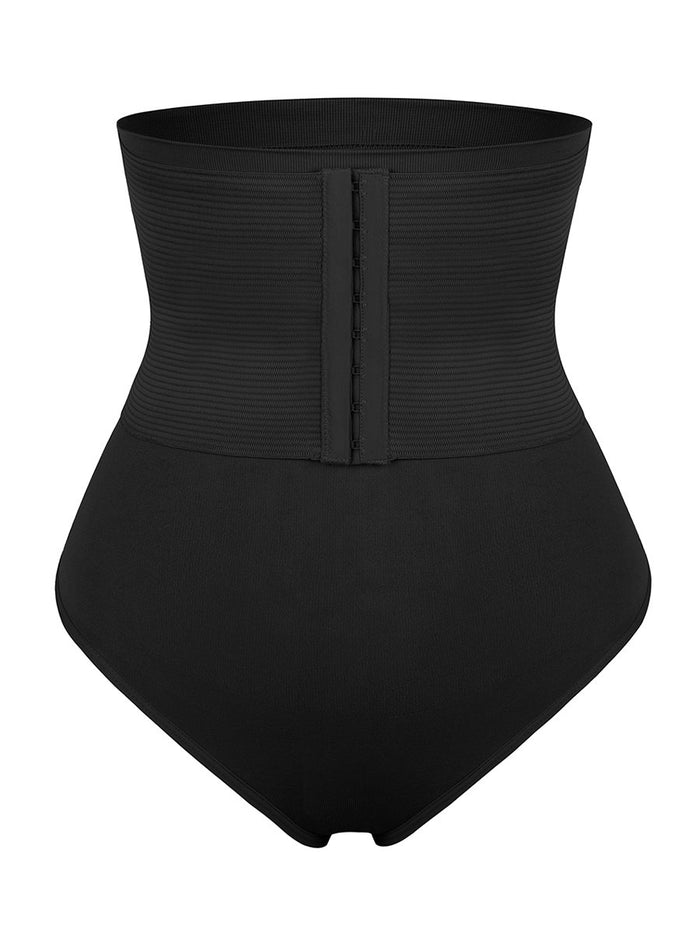 High-Waisted Boned Tummy Control Shaper Thong